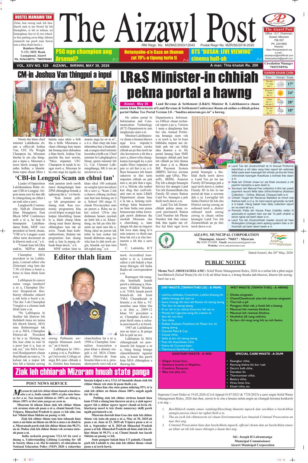 THE AIZAWL POST