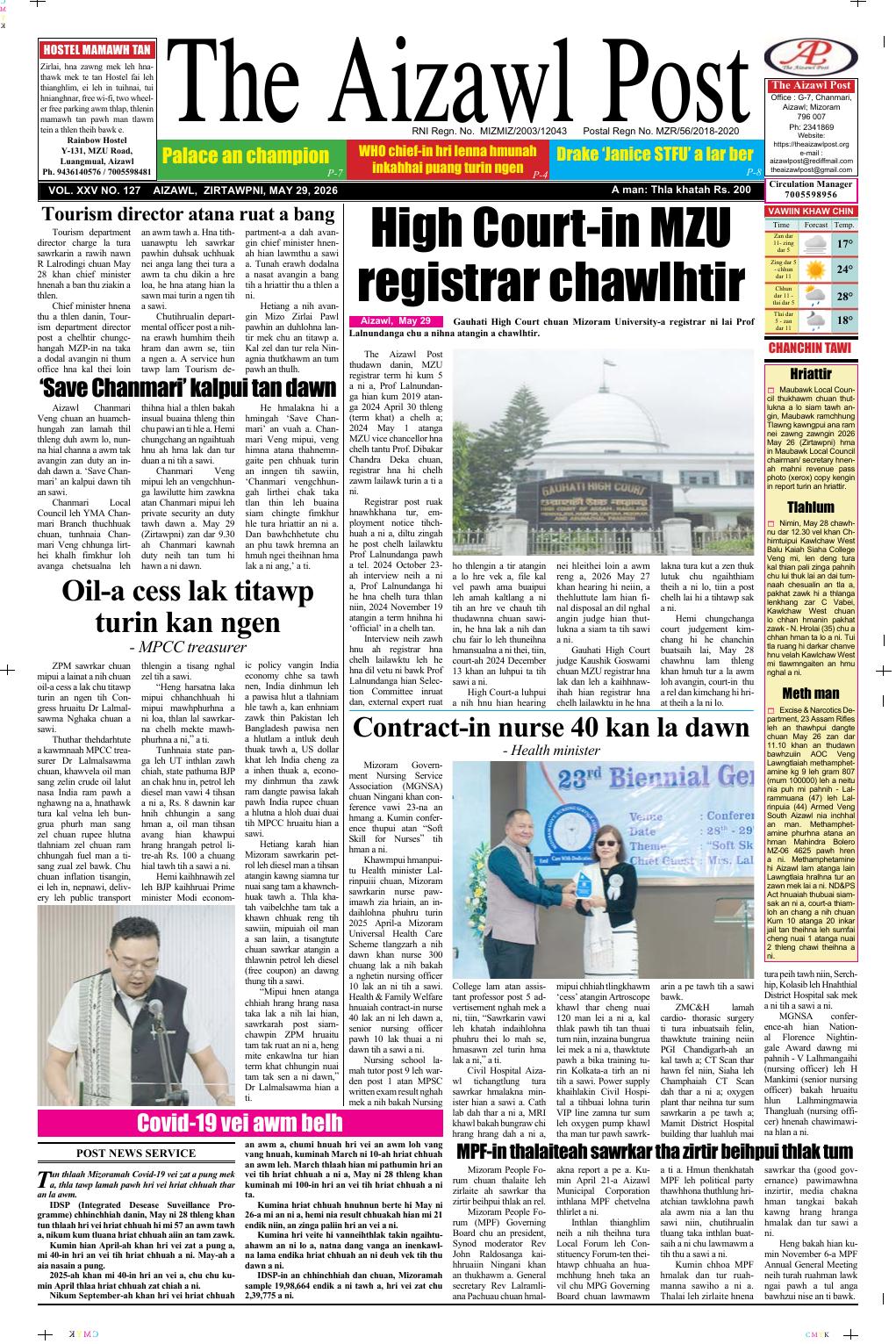 THE AIZAWL POST
