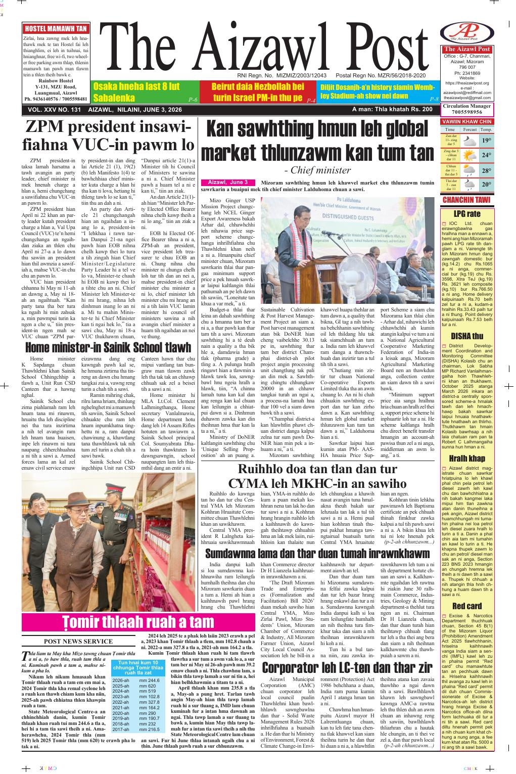 THE AIZAWL POST