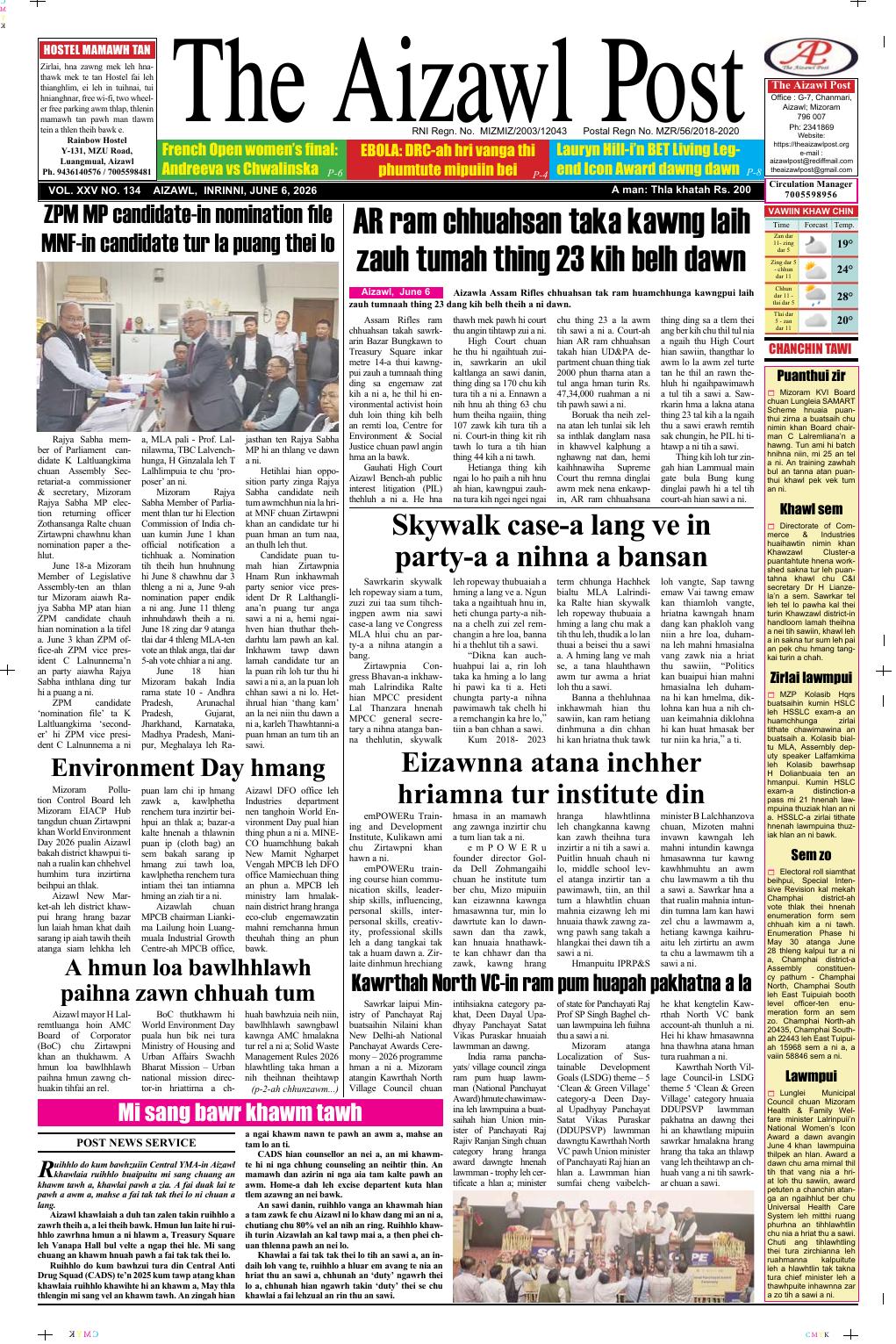 THE AIZAWL POST