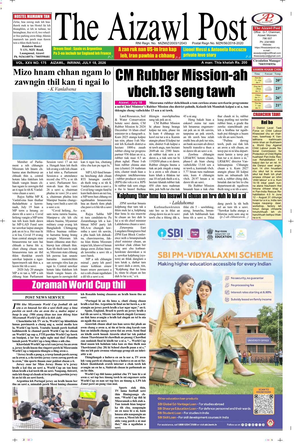 THE AIZAWL POST