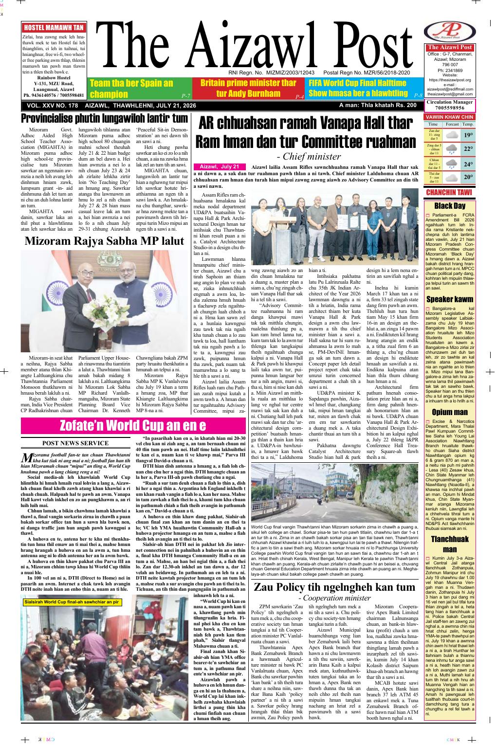 THE AIZAWL POST