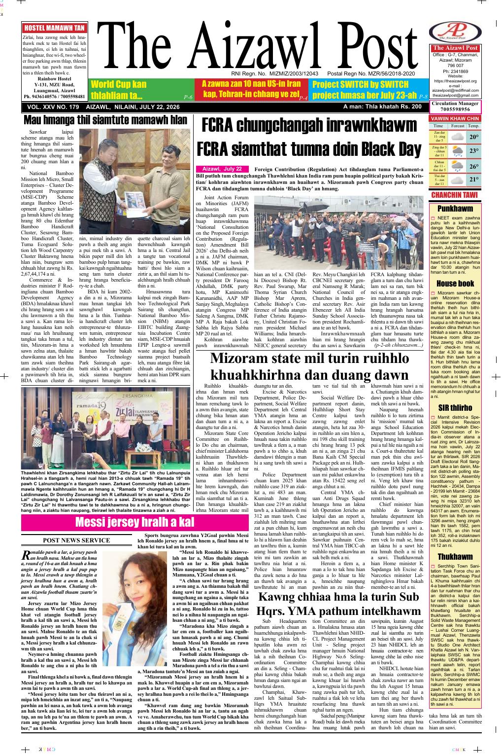 THE AIZAWL POST