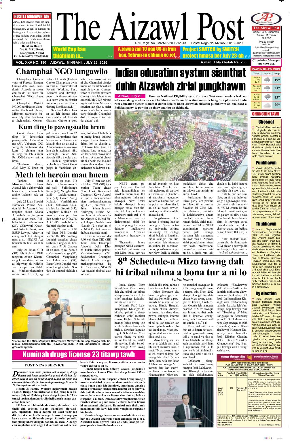 THE AIZAWL POST
